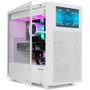 Nox Hummer BIOS Semitorre Blanca con Pantalla LCD de 8 pulgadas